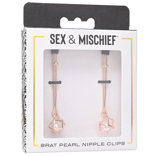S&M Brat Pearl Nipple Clips