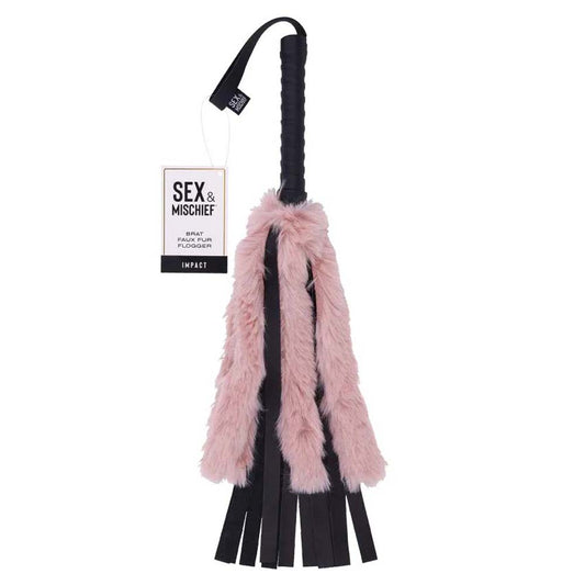 S&M Brat Faux Fur Flogger