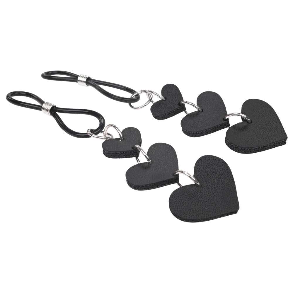 S&M Heart Nipple Ties
