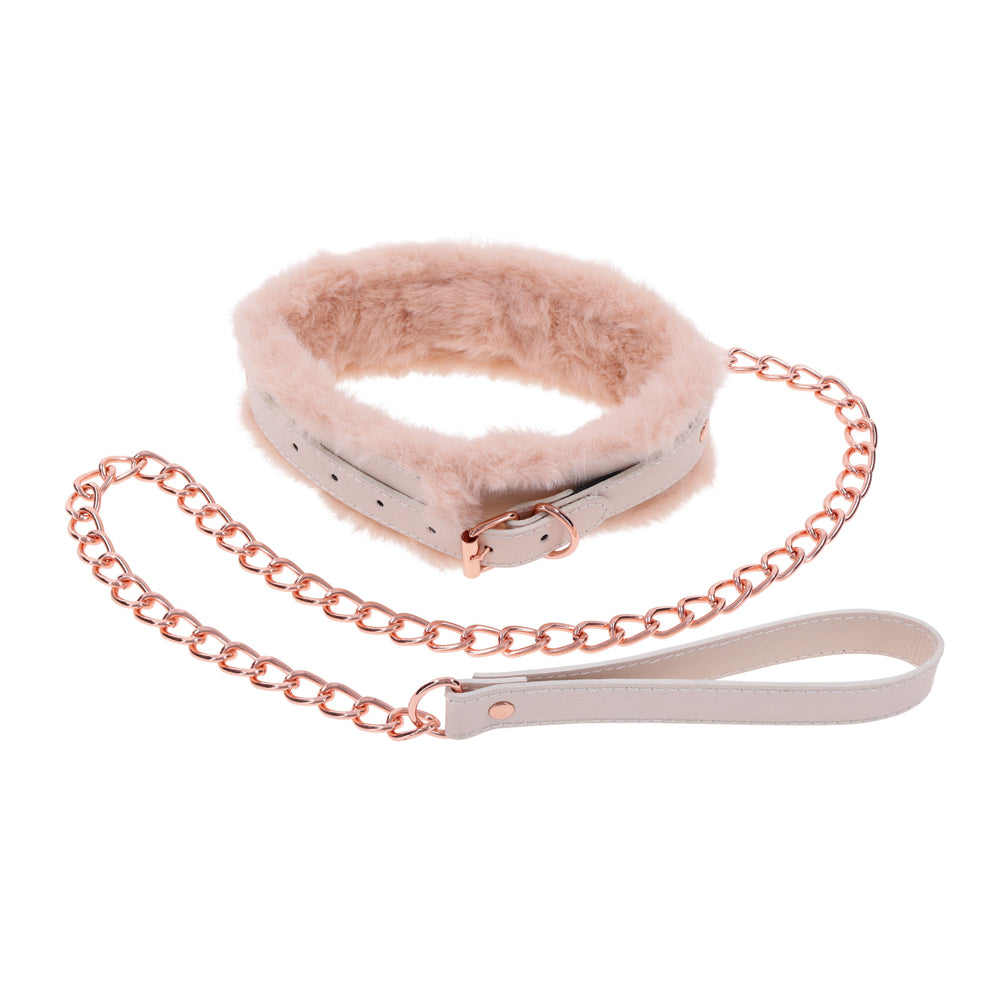 Peaches 'N CreaMe Fur Collar & Leash