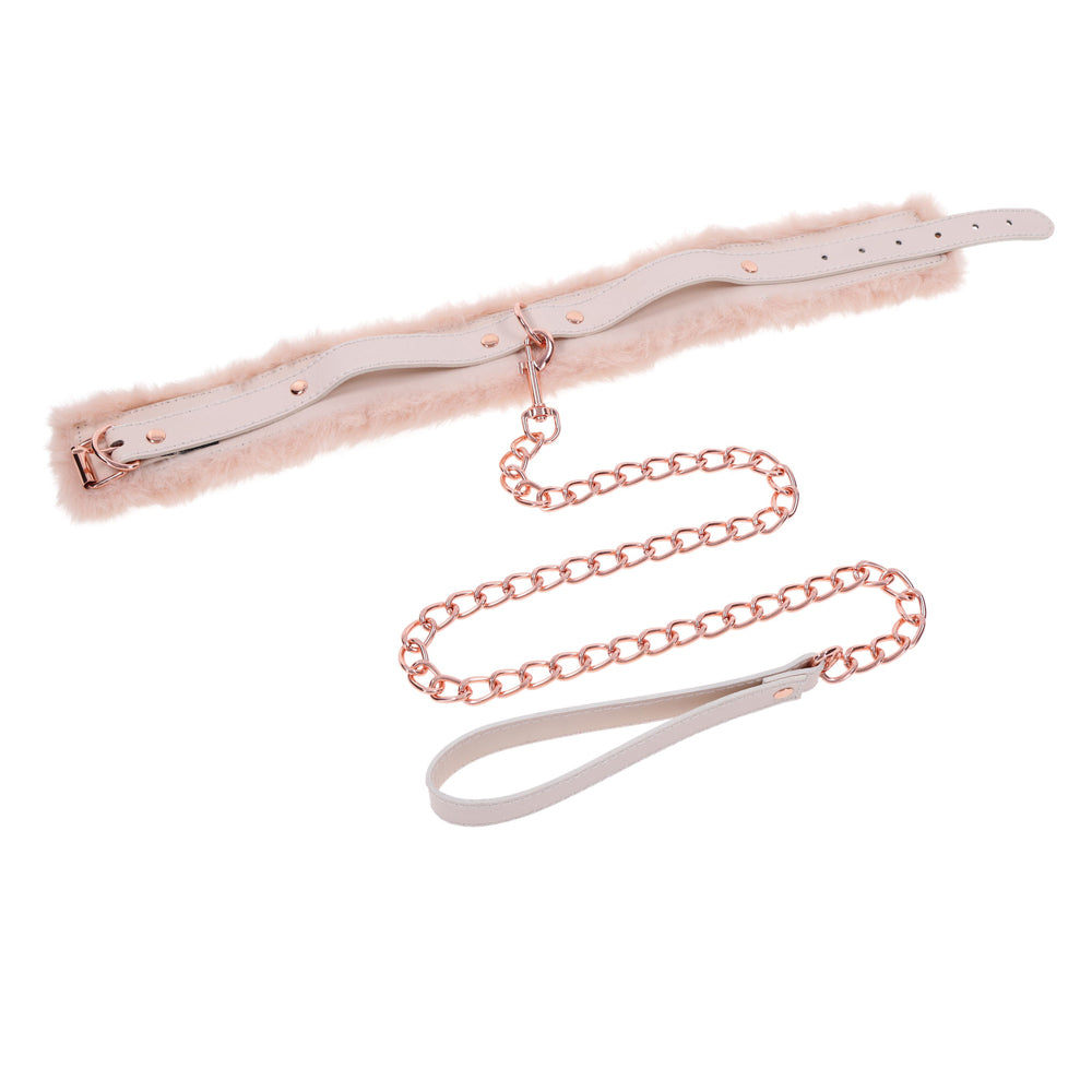 Peaches 'N CreaMe Fur Collar & Leash