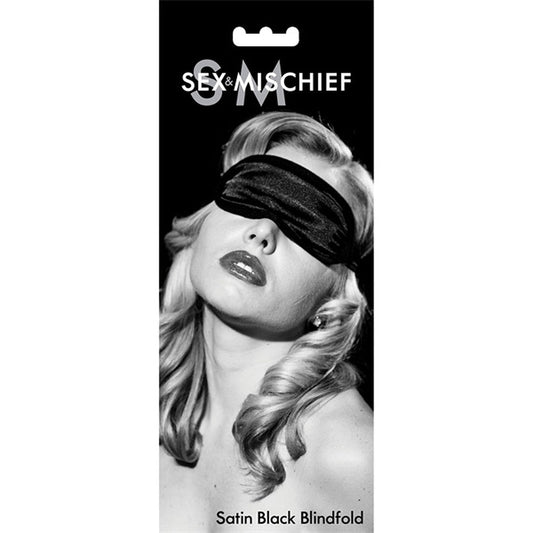 S&M Satin Blindfold Hot Pink