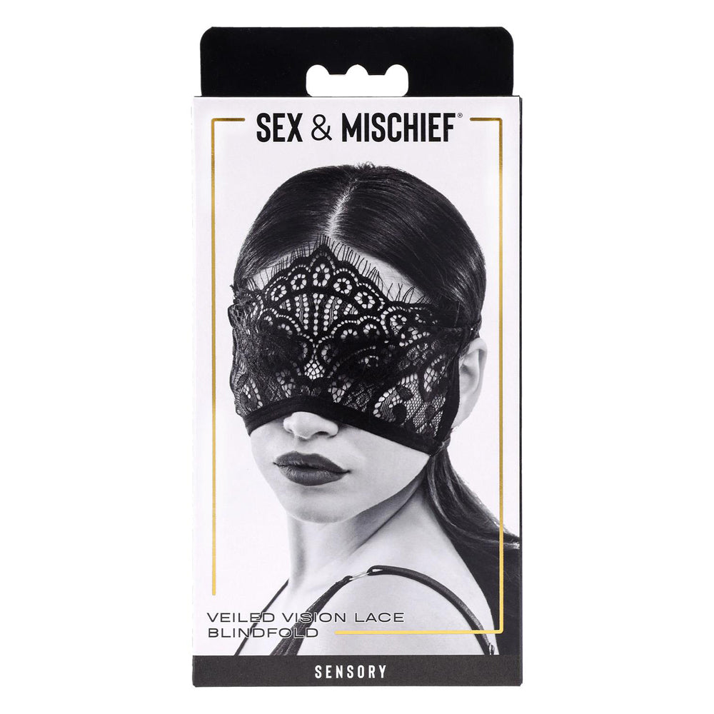 S&M Veiled Vision Lace Blindfold