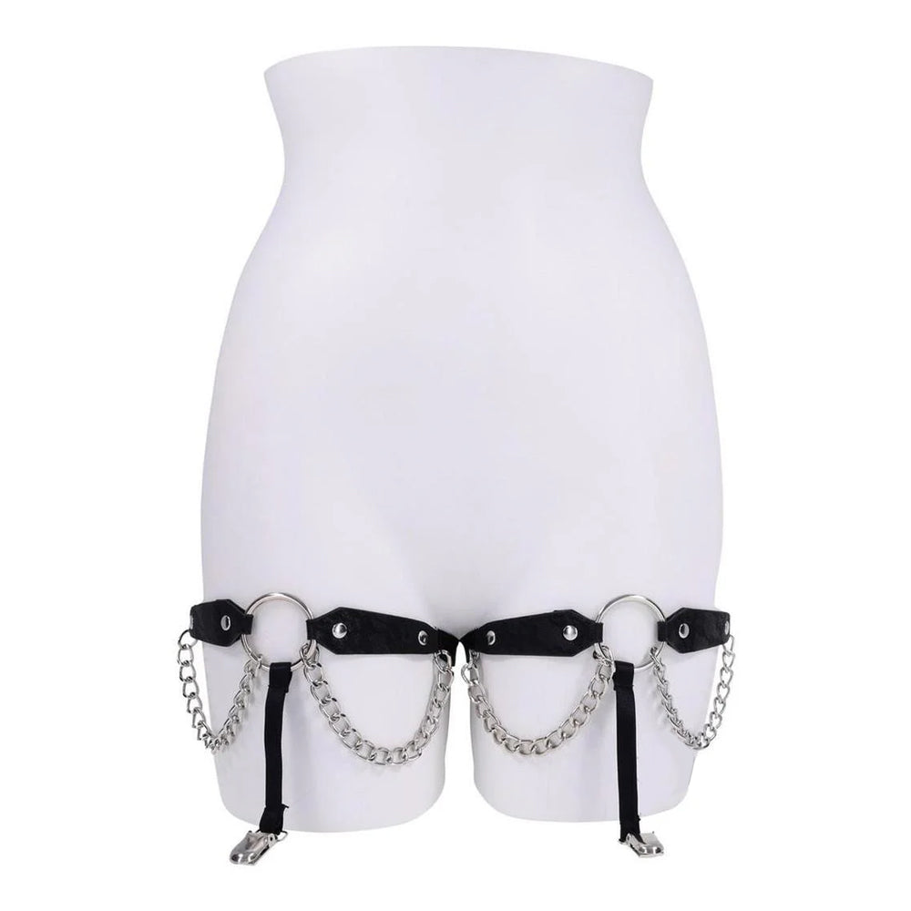S&M Chain Lace Garters