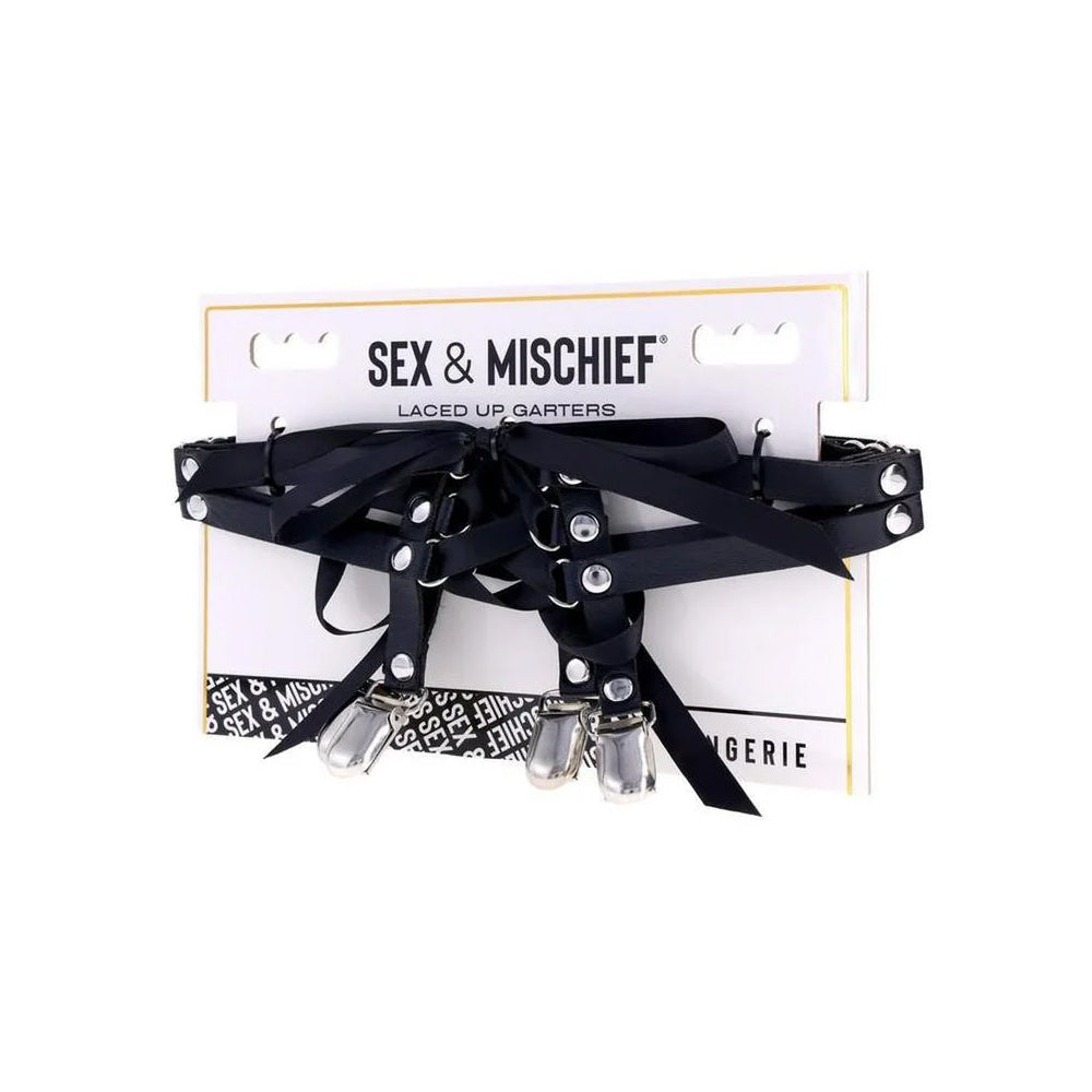 S&M Laced Up Garters