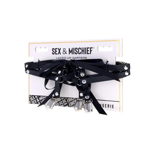 S&M Laced Up Garters