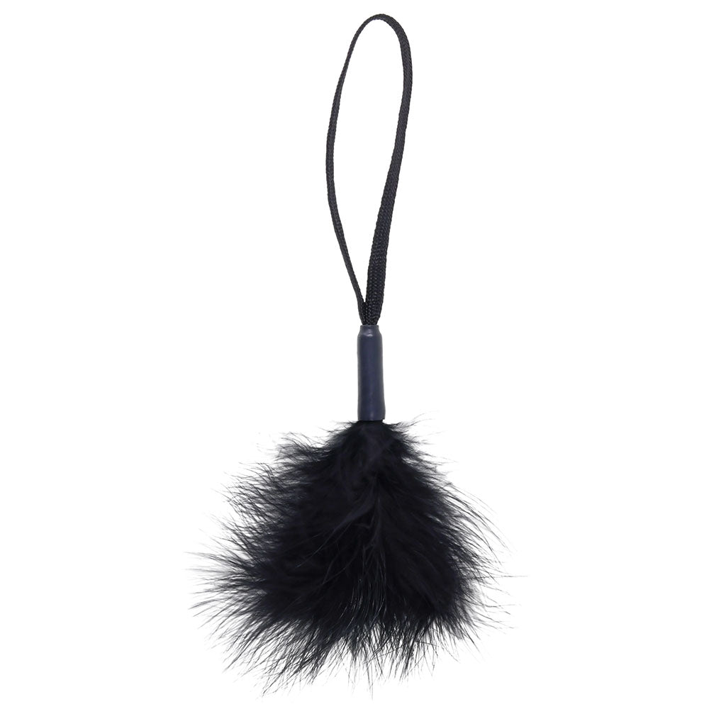 Peaches 'N CreaMe Black Wrist Feather Tickler