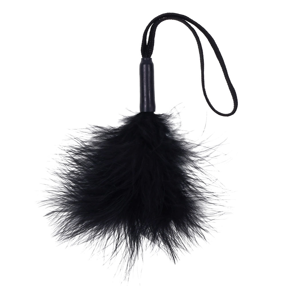 Peaches 'N CreaMe Black Wrist Feather Tickler