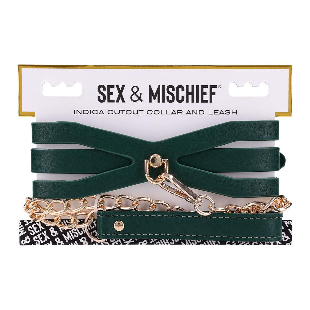 Indica Cutout Collar And Leash