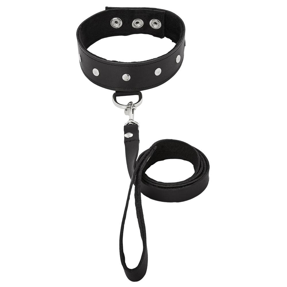 Leather Collar & Leash Set