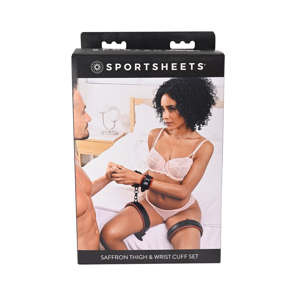 Saffron Thigh & Wrist Cuff Set