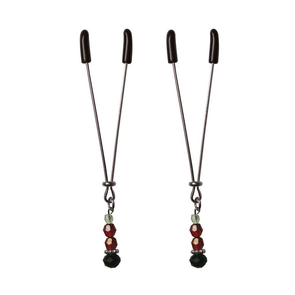 S&M Ruby Black Nipple Clips