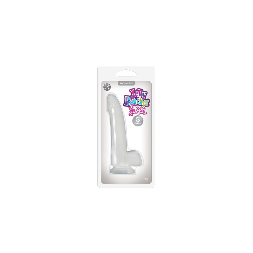 Jelly Rancher - 5" Smooth Rider Dong - Clear