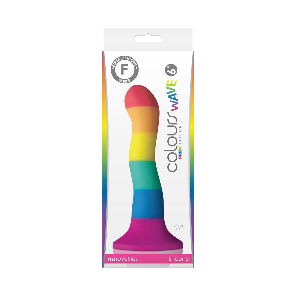 Colours Pride Edition 6" Wave Dildo Rainbow