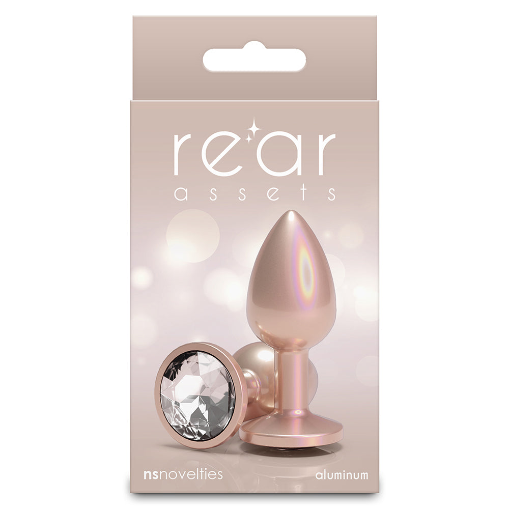 Rear Assets Iridescent Champagne Small Clear Gem