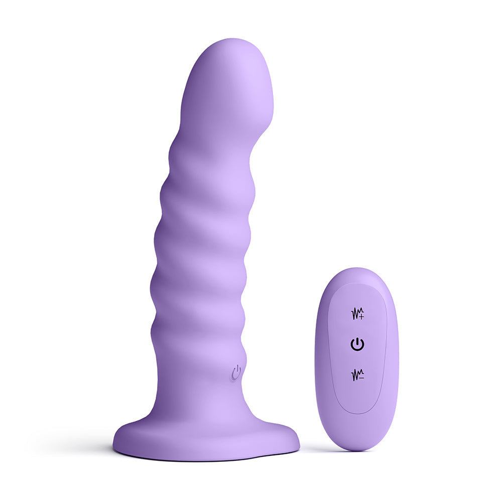 Colours Ribbed 6" Vibrating Purple