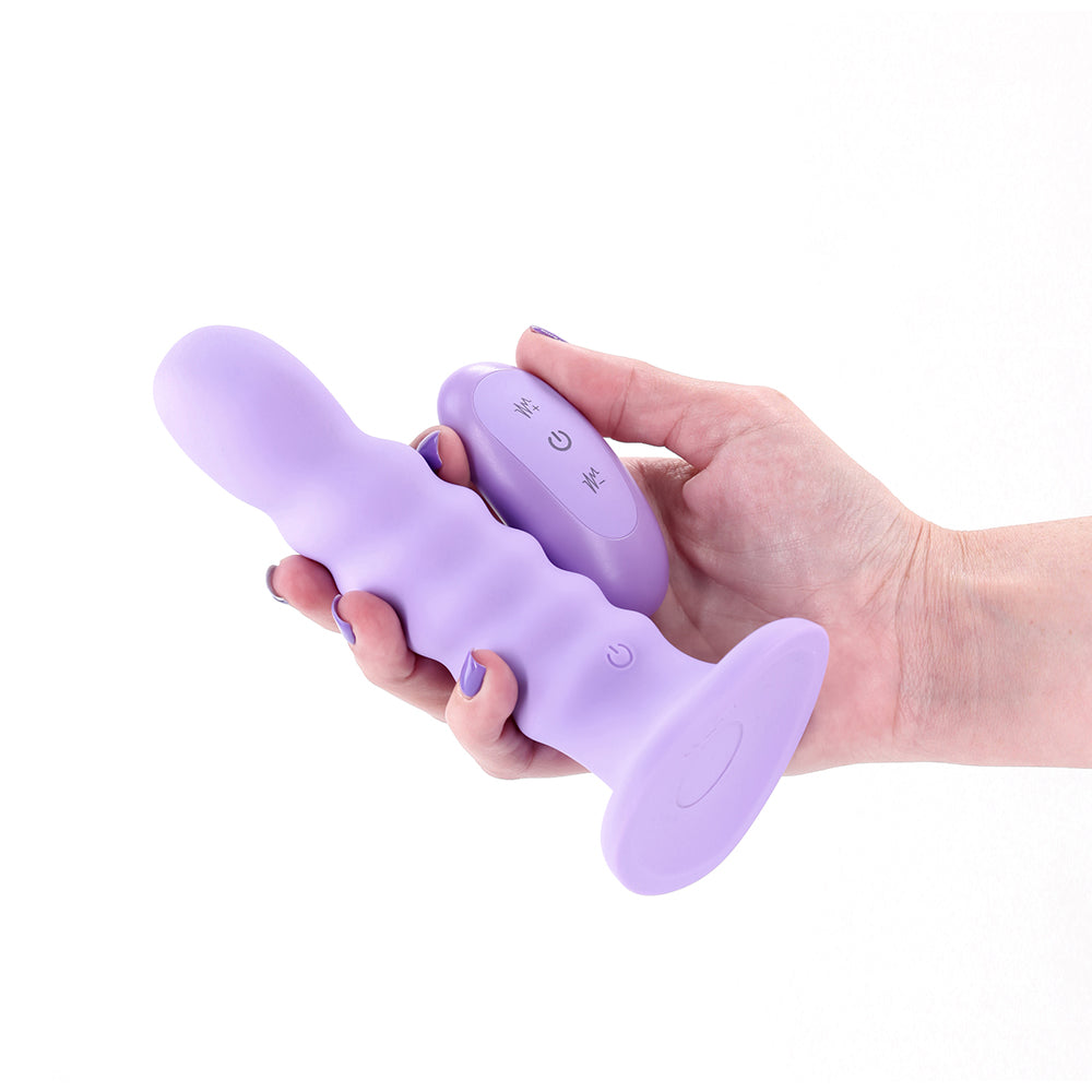 Colours Ribbed 6" Vibrating Purple