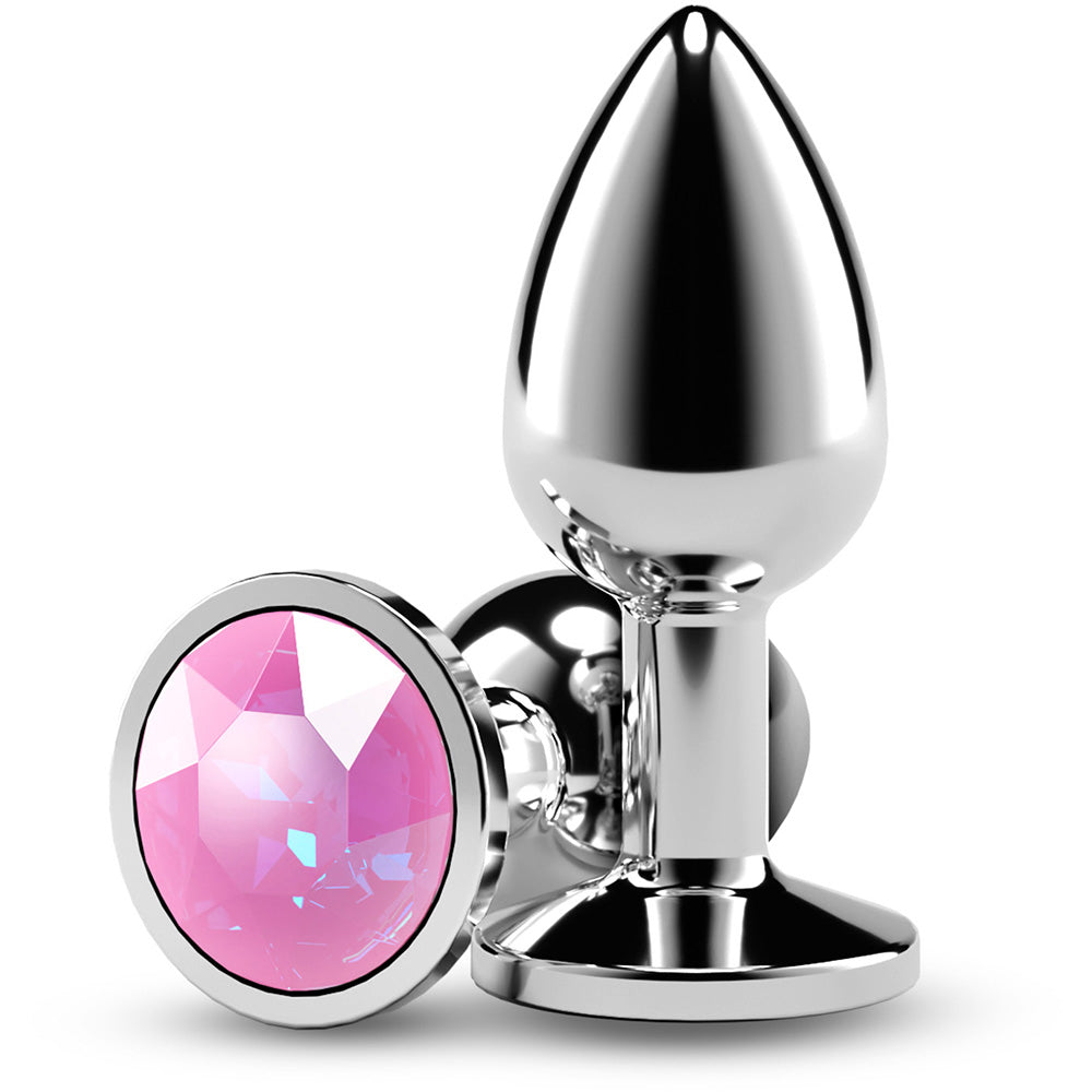 Rear Assets Silver Small Pink Gem