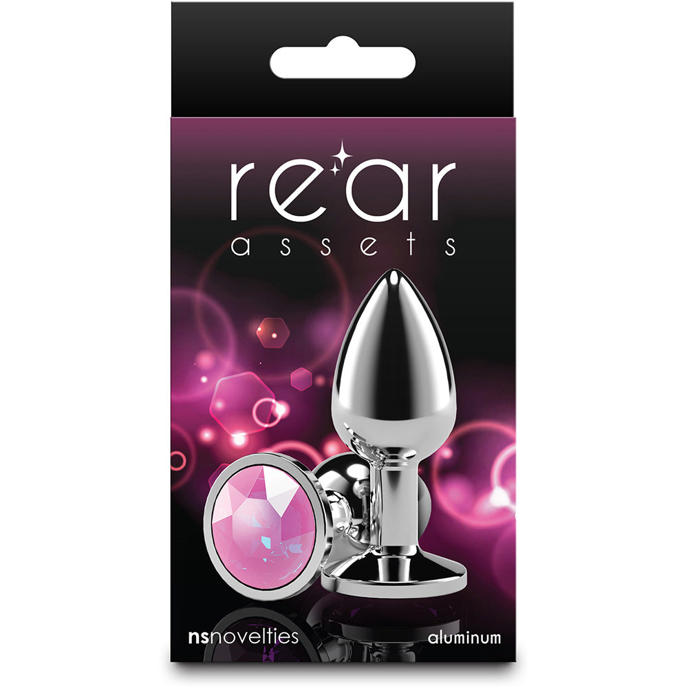 Rear Assets Silver Small Pink Gem
