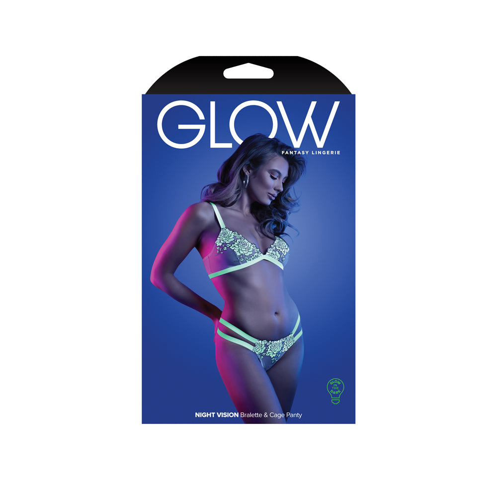 Night Vision Bralette & Cage Panty