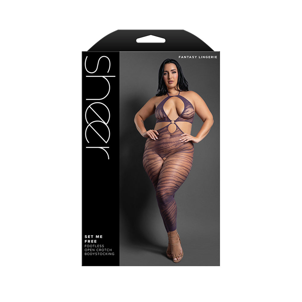 Set Me Free Footless Open Crotch Bodystocking