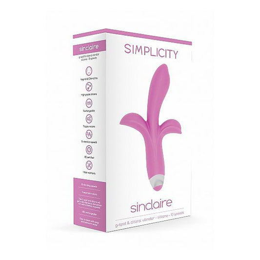 Simplicity Sinclaire G-Spot + Clitoral Vibrator Pink