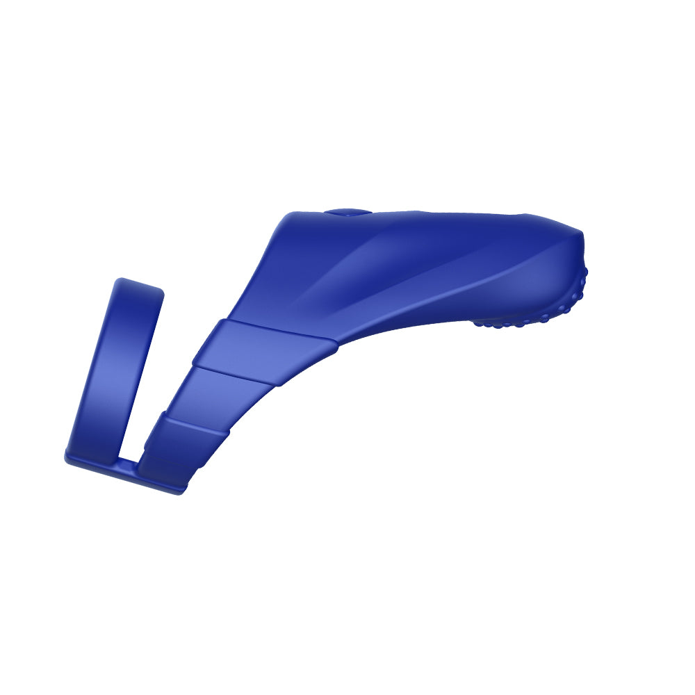 Forto F-48: Vibrating Perineum Double C-Ring Blue
