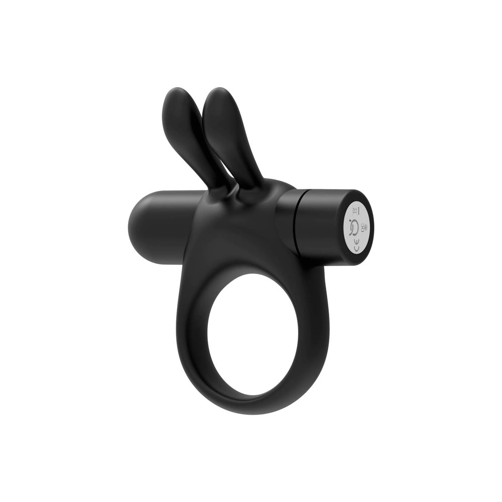 Bunny Vibrating Cockring Black