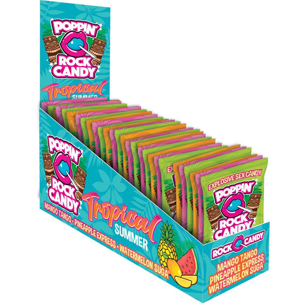 Popping Rock Candy Display Tropical Summer 36Ct Display