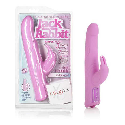 Triple Motor Silicone Jack Rabbit Pink