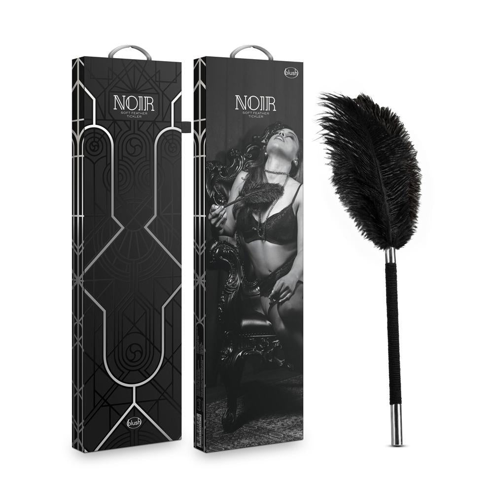 Noir Soft Feather Tickler Black