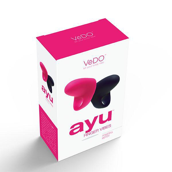 Vedo Ayu Mini Finger Vibe Set - Black & Foxy Pink