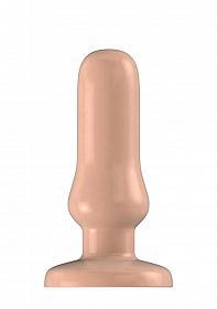 Buttplug - Rubber - 6 Inch - Model 4 - Flesh