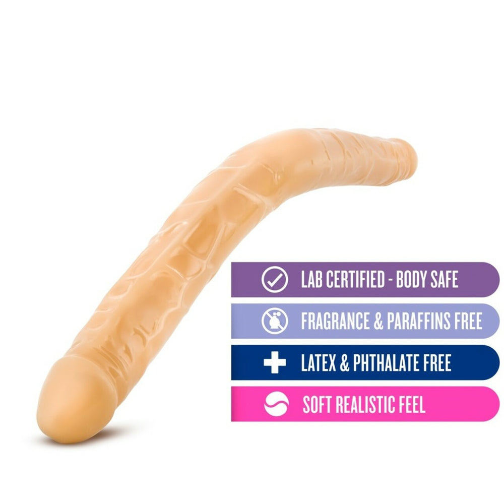 B Yours 16" Double Dildo Beige