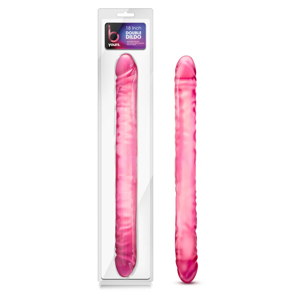 B Yours 18" Double Dildo Pink