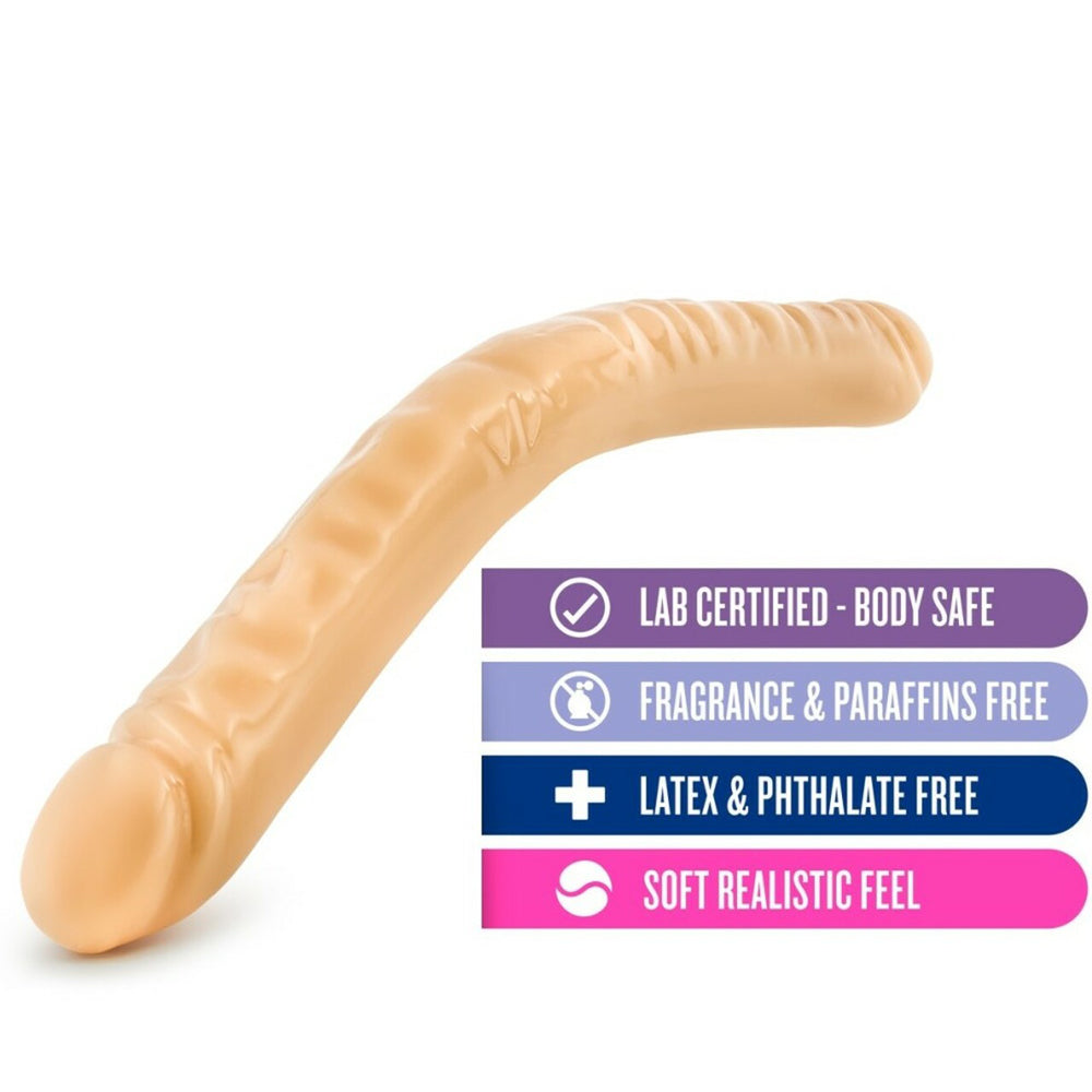 B Yours 18" Double Dildo Beige
