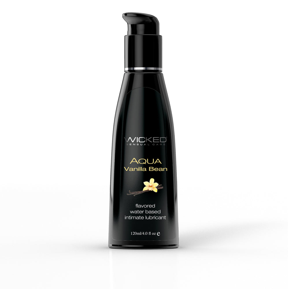 Wicked Sensual Care Aqua Waterbased Lubricant - 4 oz Vanilla Bean