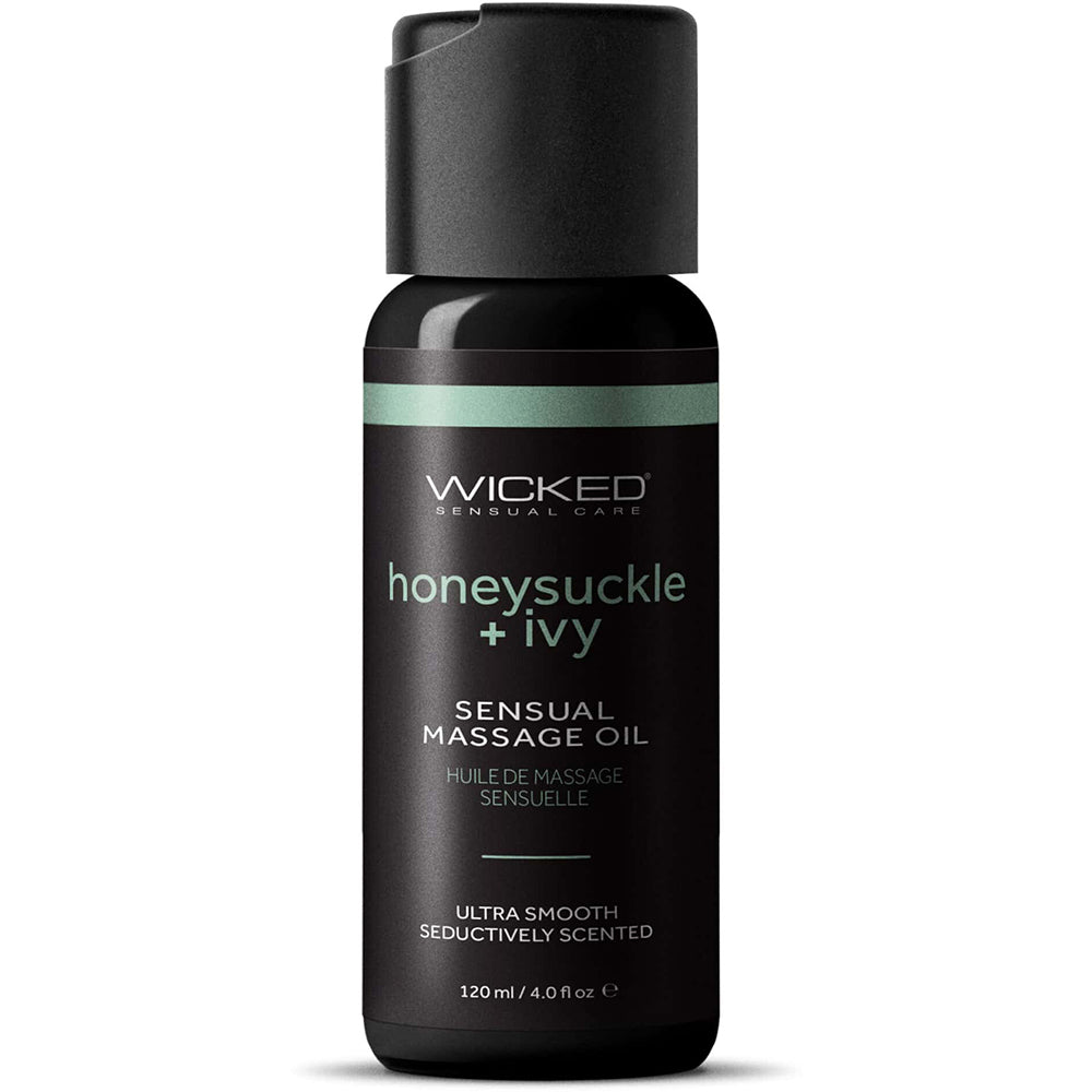 Wicked Sensual Massage Oil Honeysuckle And Ivy 4 oz.
