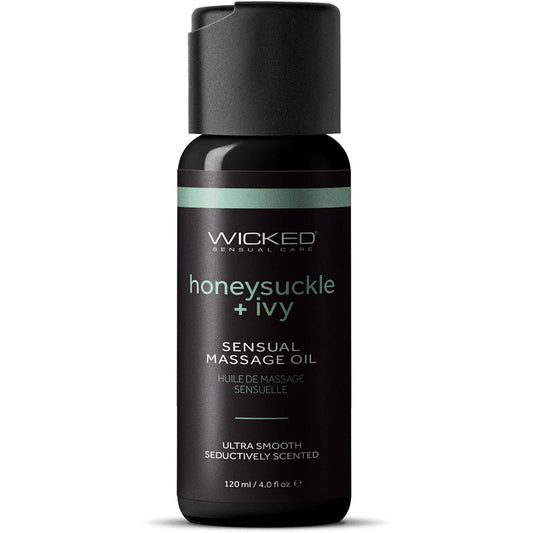 Wicked Sensual Massage Oil Honeysuckle And Ivy 4 oz.
