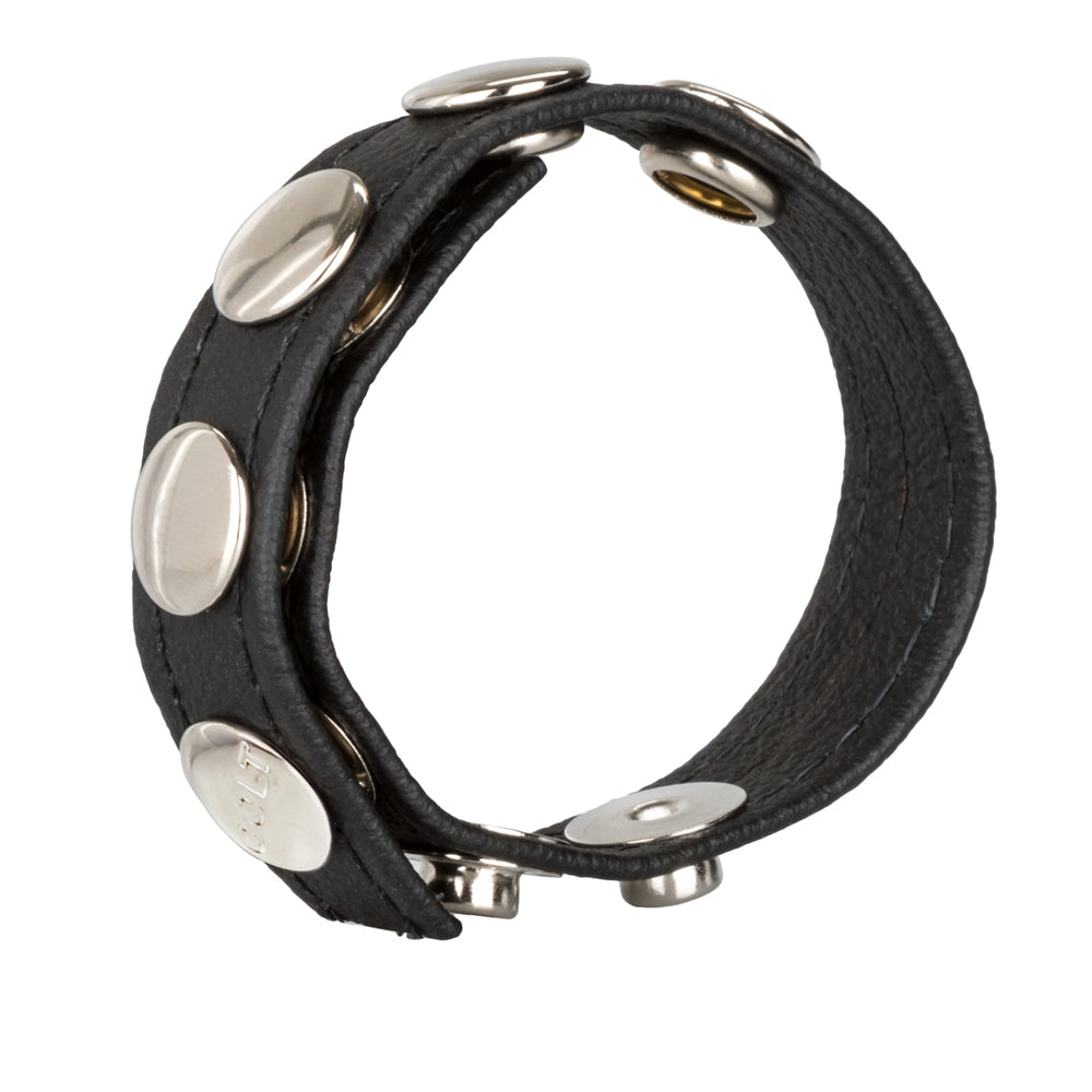 Colt Leather C/B Strap 5-Snap Fastener Black