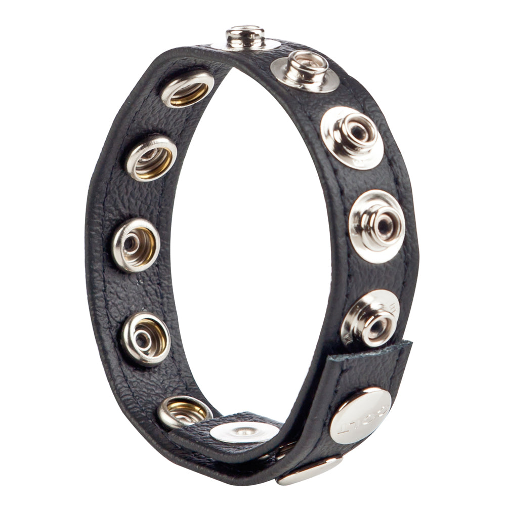 Colt Leather C/B Strap 8 Snap Fastener Black