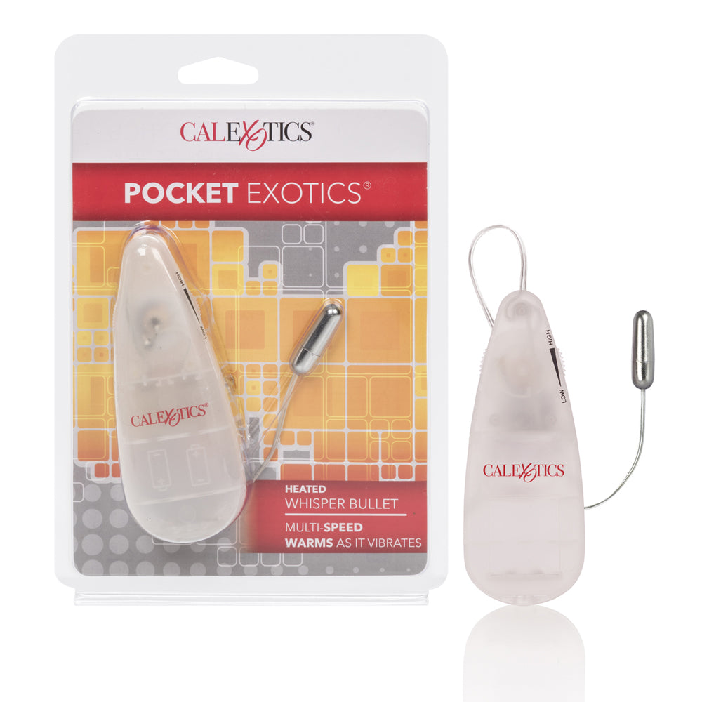 Pocket Exotics Heated Whisper Bullet Silver