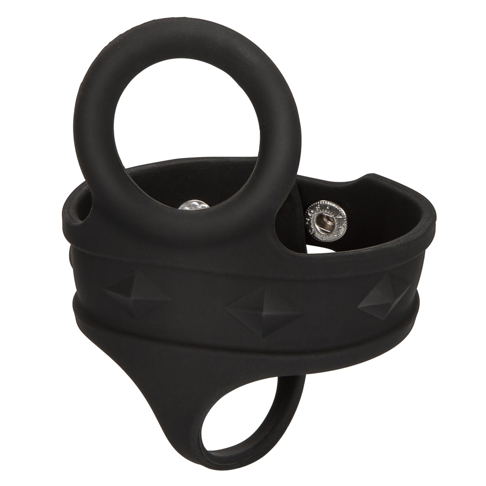 Silicone Tri-Snap Ball Spreader Black