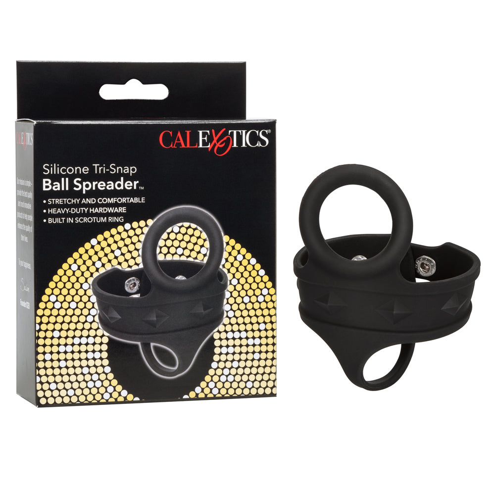 Silicone Tri-Snap Ball Spreader Black