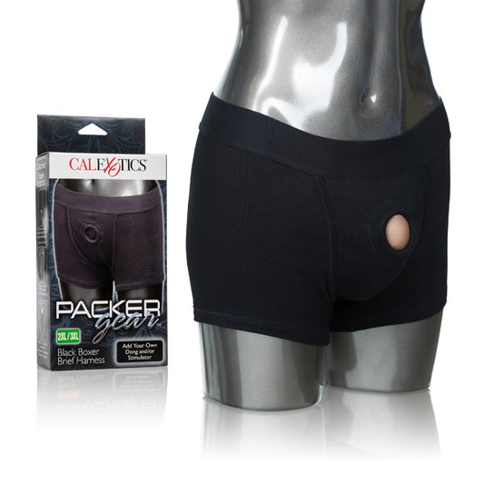 Packer Gear Black Boxer Brief Harness 2Xl/3Xl