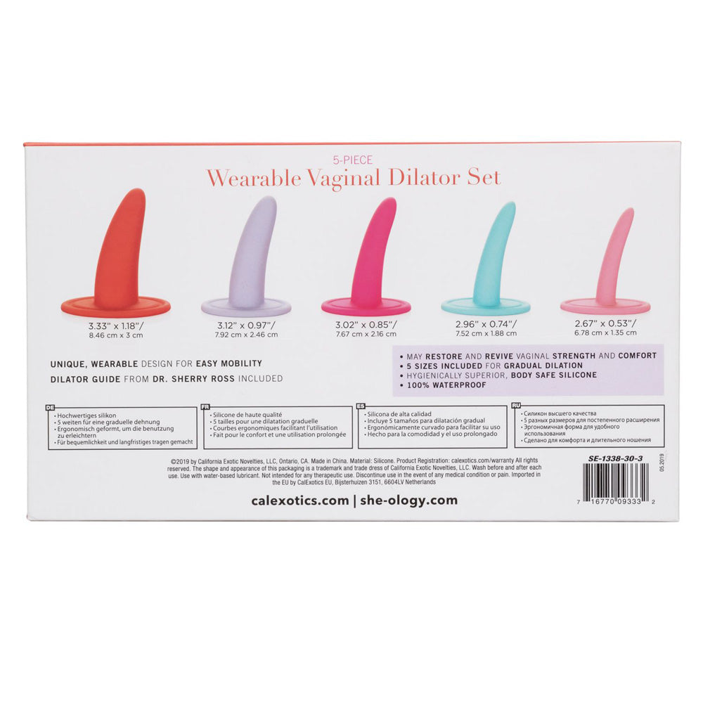She-Ology 5Pc Wearable Vaginal Dilator Set