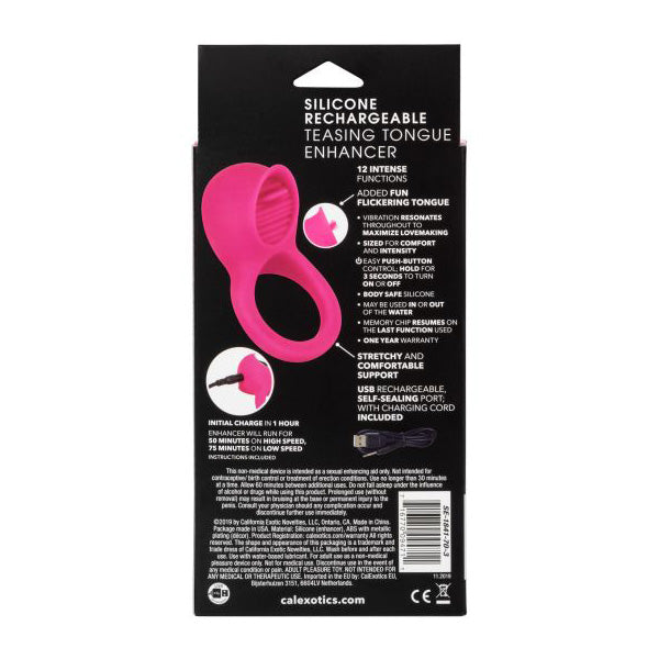 Silicone Rechargeable Teasing Tongue Enhancer