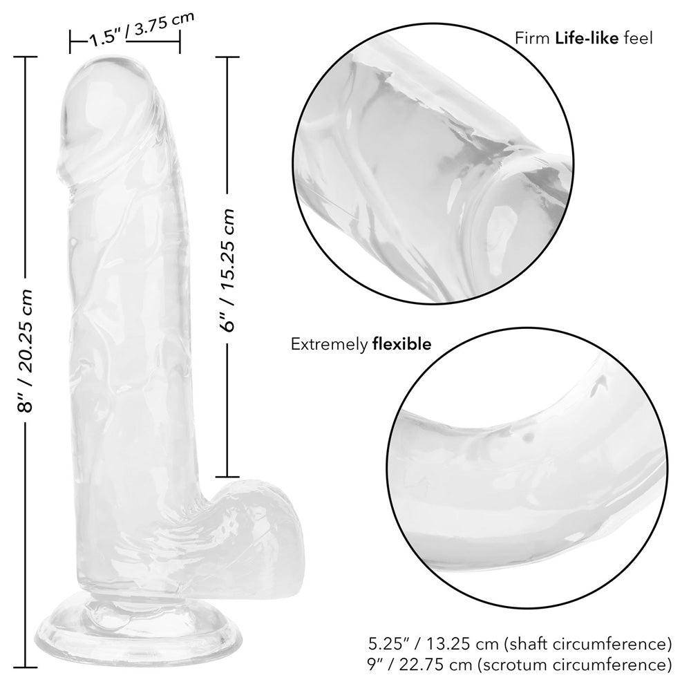 Size Queen 6" Clear