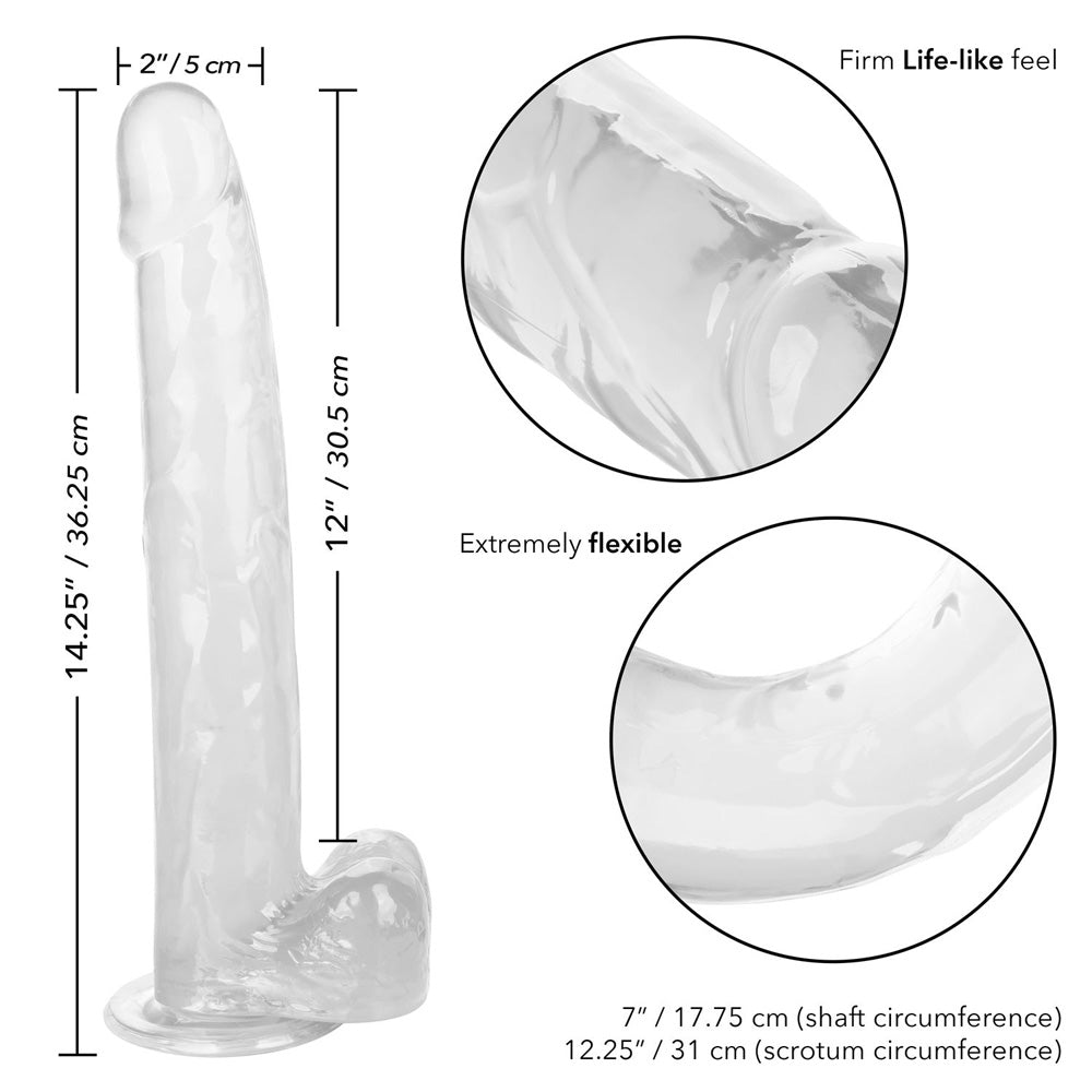 Size Queen 12" Clear