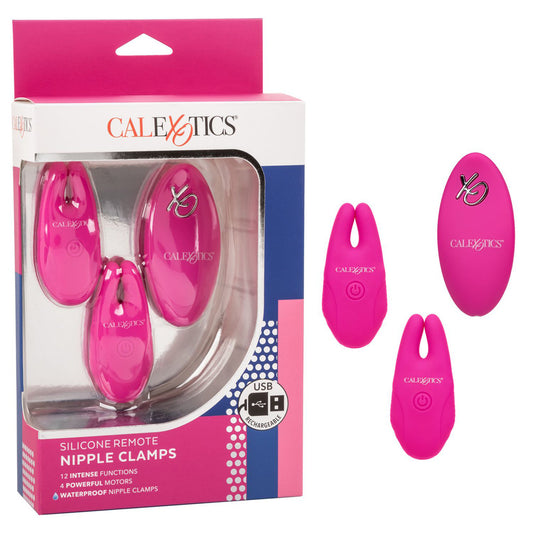 Silicone Remote Nipple Clamps Pink